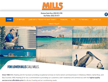 Tablet Screenshot of millshvac.com